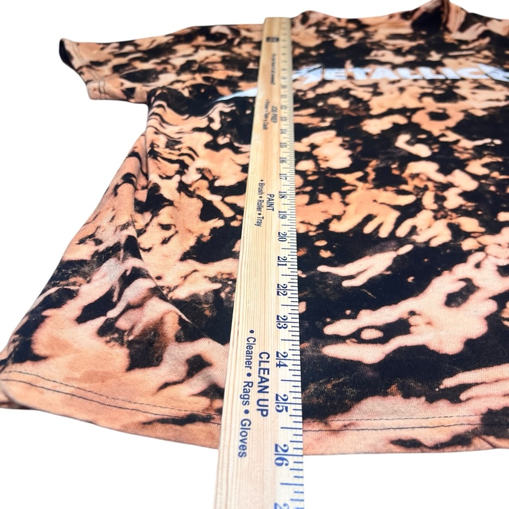 Metallica Grunge Custom Bleach Dyed Shirt - Picture 5 of 7